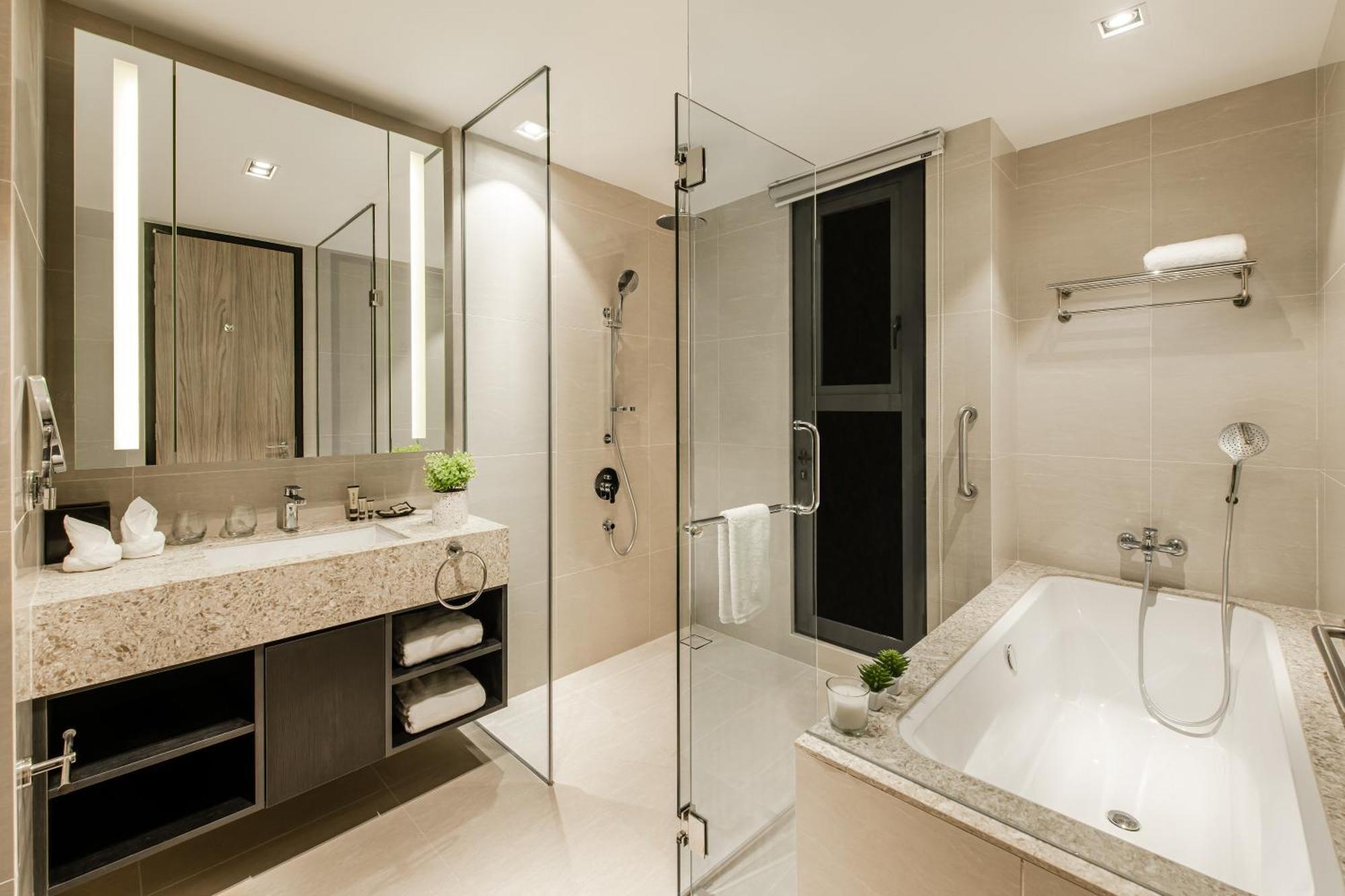 Ascott Star Klcc Kuala Lumpur Exterior foto A bathroom in a hotel