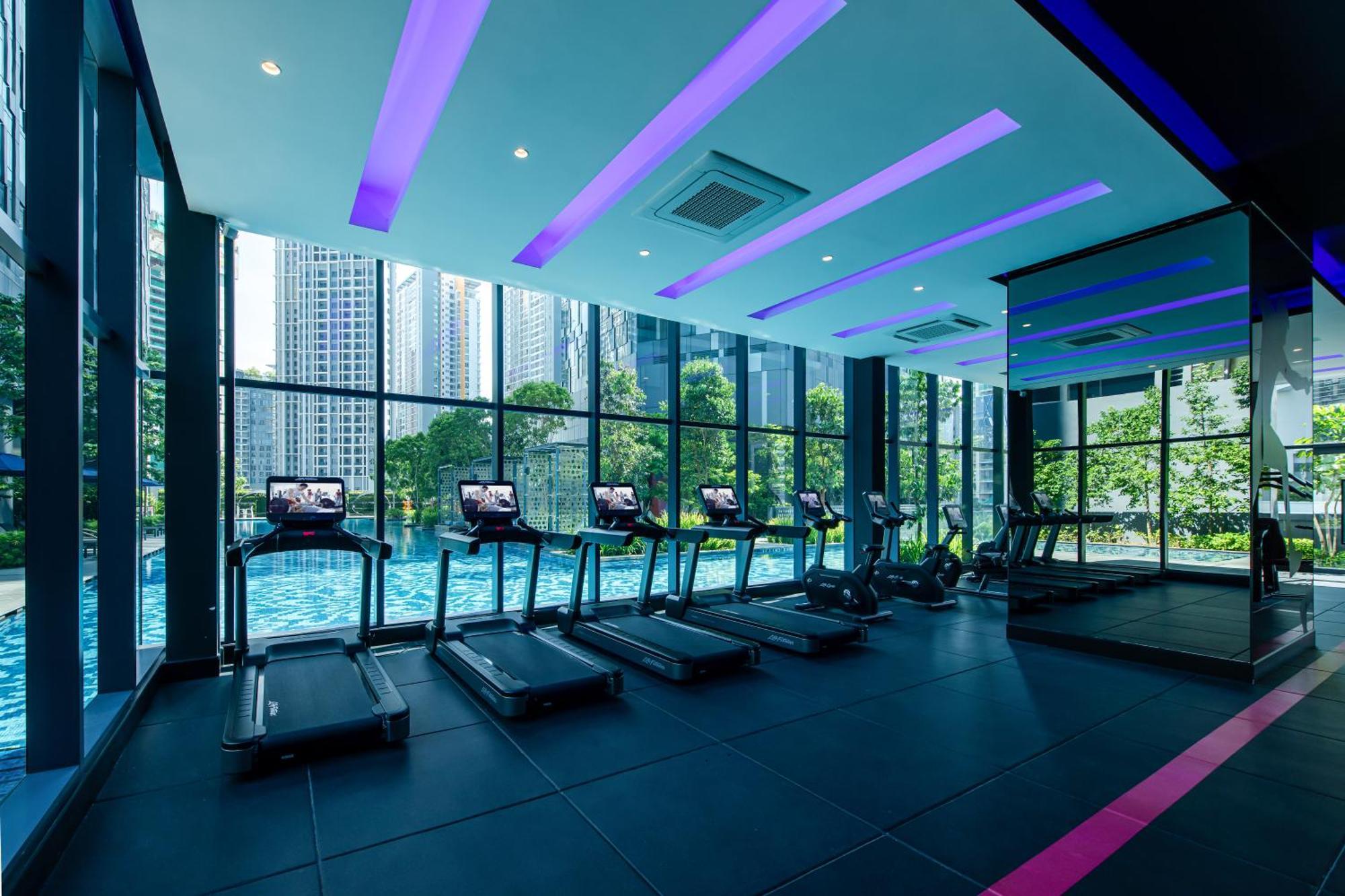 Ascott Star Klcc Kuala Lumpur Exterior foto The gym at the clubhouse